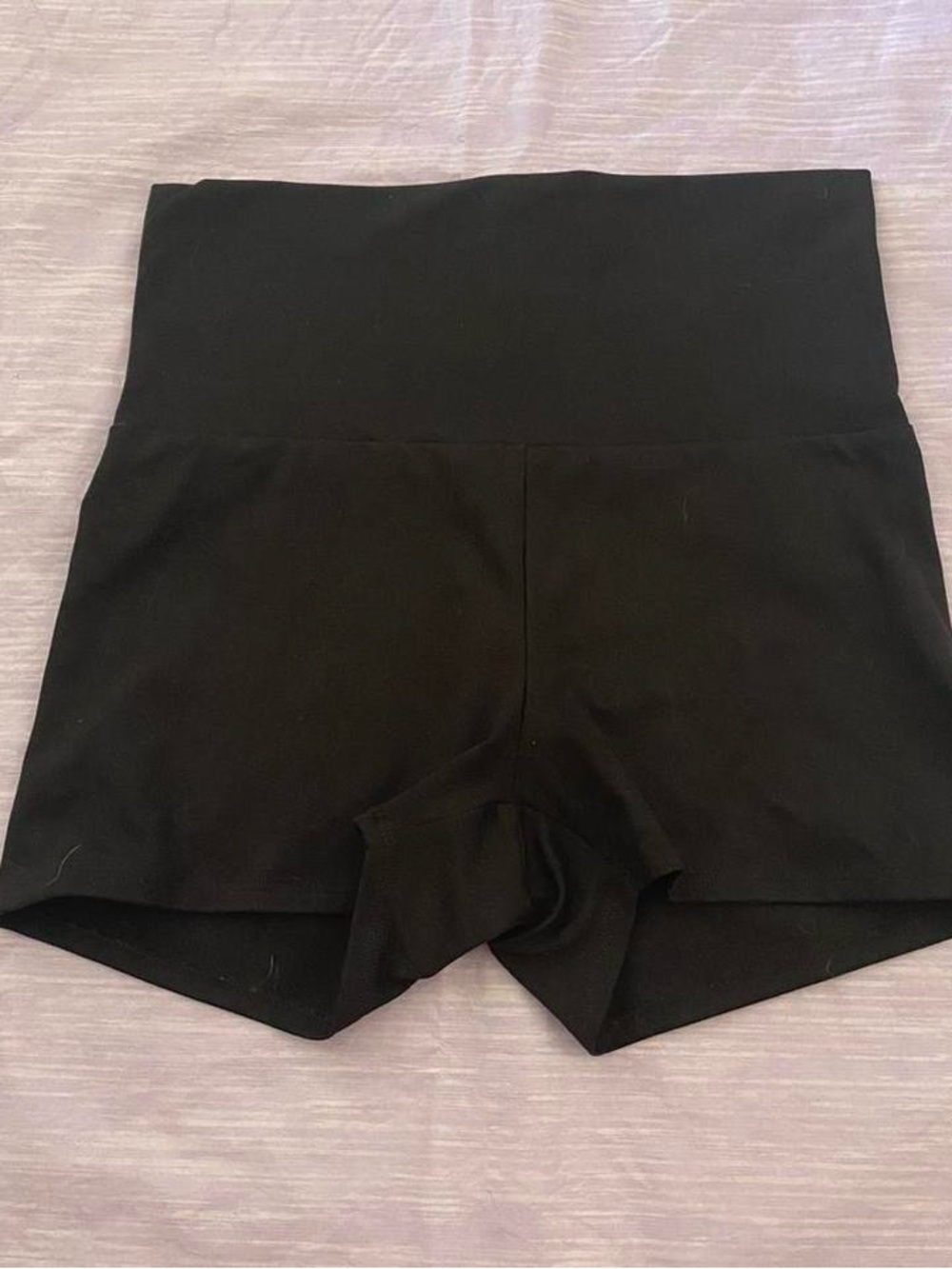 High-Rise Black Athletic Women’s Shorts - Supportive Performance Fit